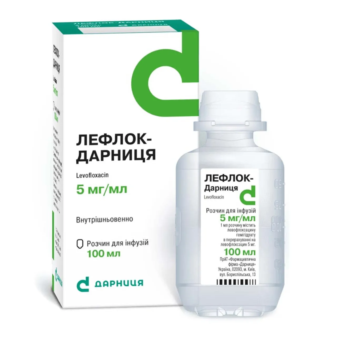 Лефлок-Дарниця розчин для інфузій 5мг/мл 100мл флакон