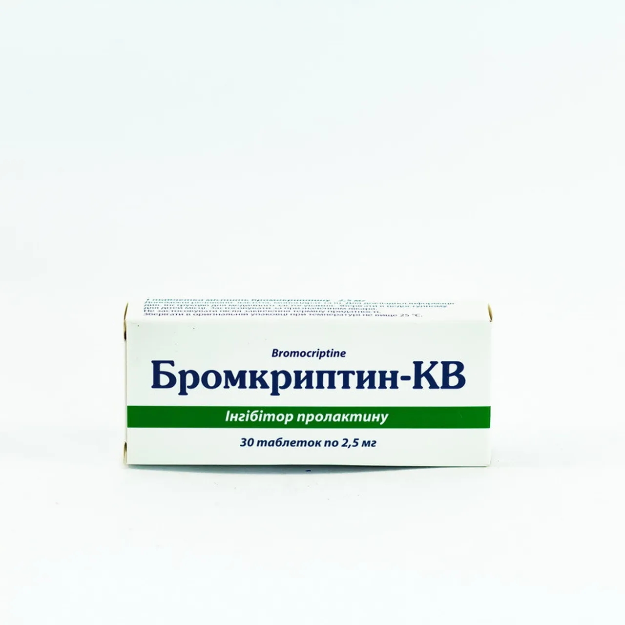 Фото товару «Бромкриптин-КВ таб. 2.5мг №30 (10х3) бліст.» №1