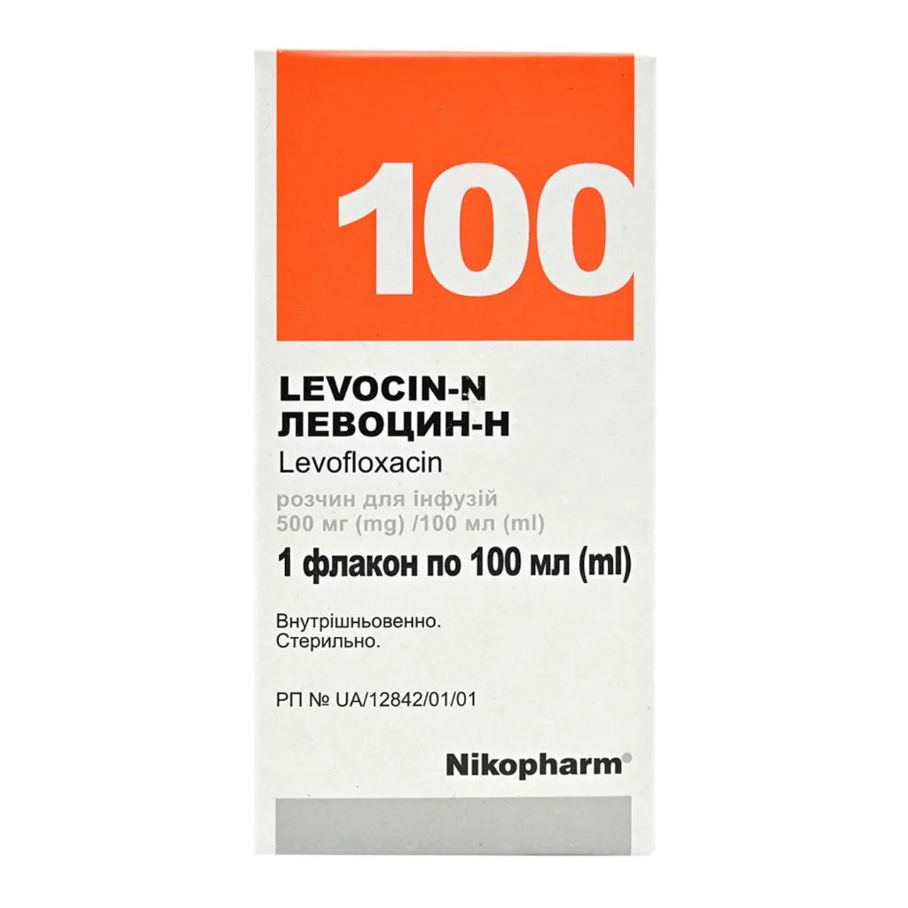 Левоцин-Н розчин для інфузій 5мг/мл 100мл флакон Фармасел