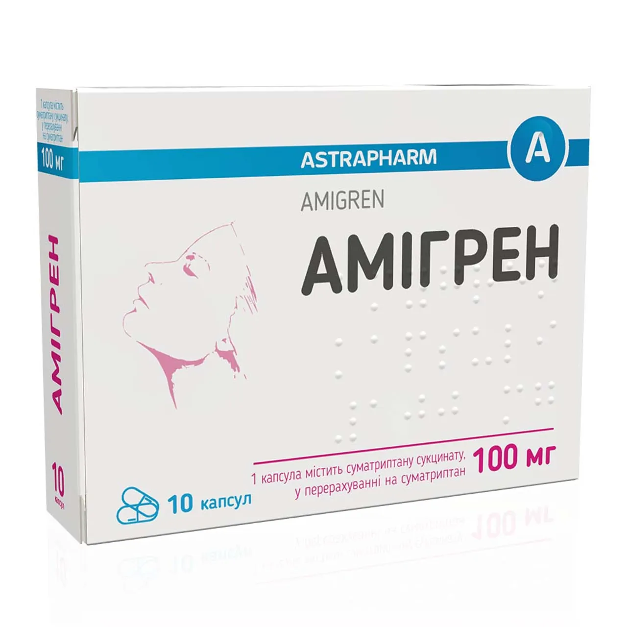 Амігрен капсули 100мг №10 Астрафарм