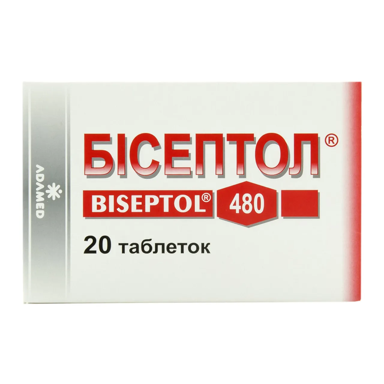Бісептол таблетки 400мг/80мг №20