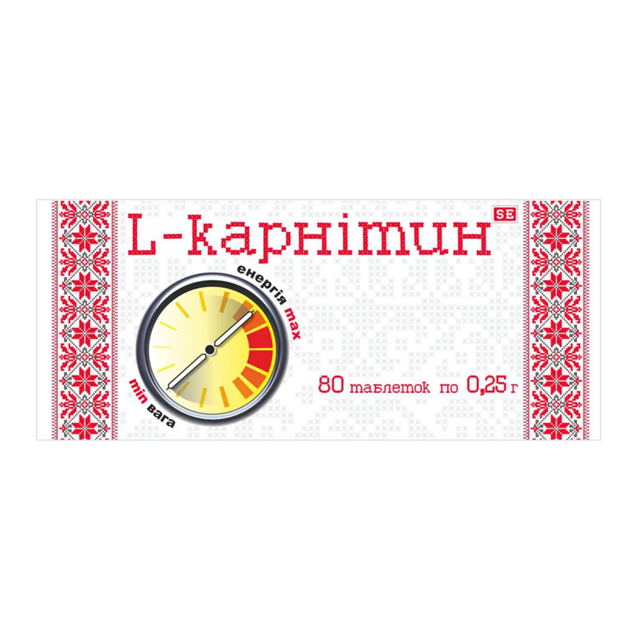 Фото товару «L-Карнітин таблетки №80 (10х8) блістери» №1