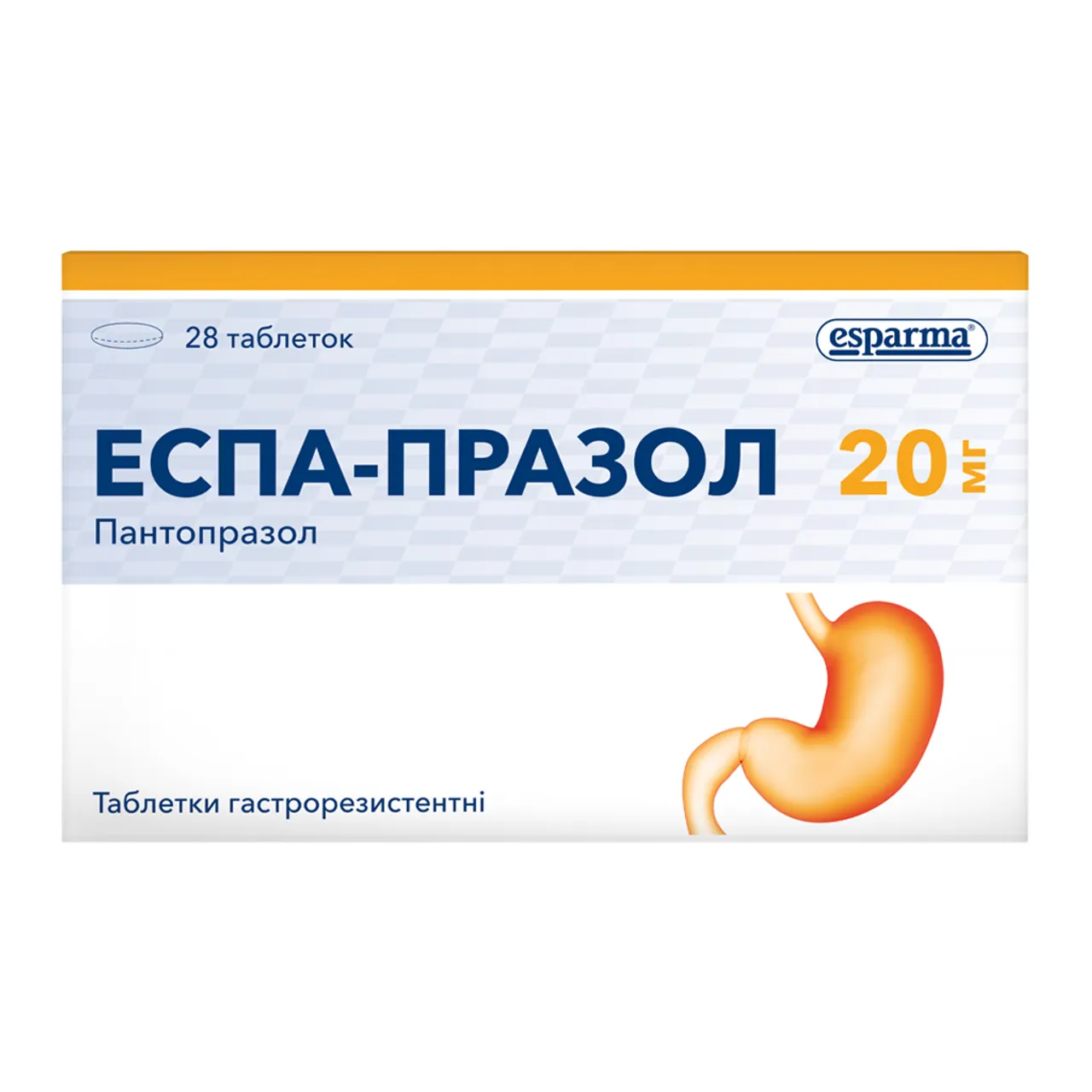 Фото товару «Еспа-Празол таблетки гастрорезистентні 20мг №28 (14х2) блістери» №1