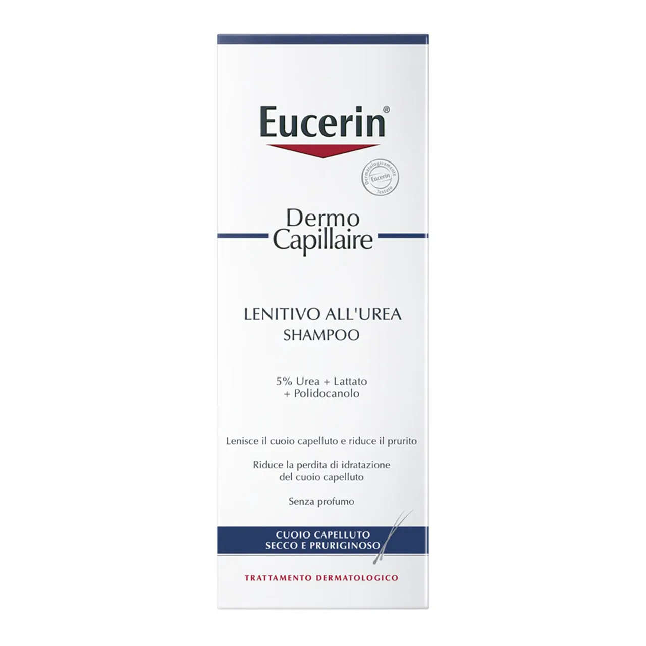 Фото товару «Шампунь Eucerin DermoCapillaire заспокійливий для сухої і подразненої шкіри голови 250мл флакон» №2