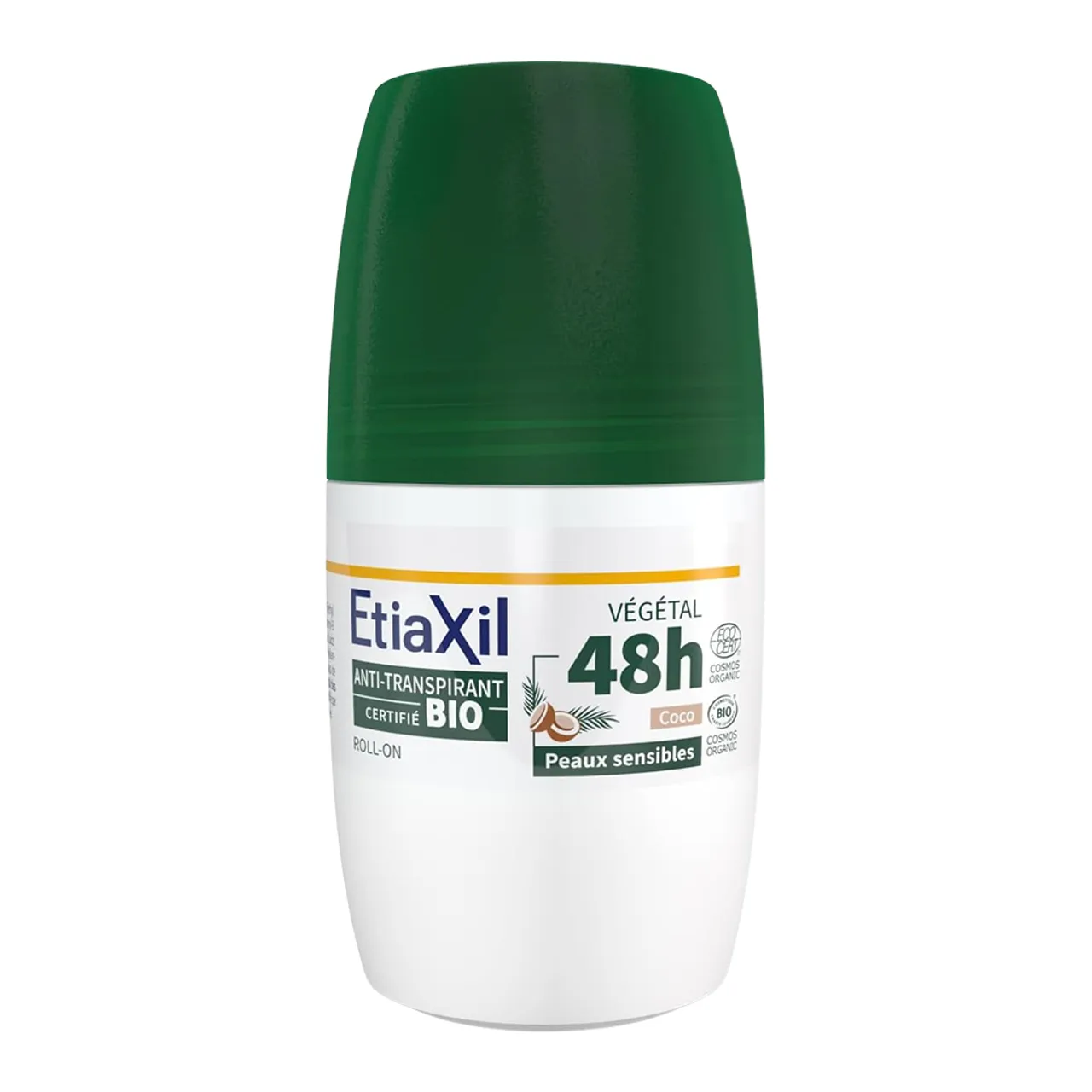 Etiaxil Bio Етіаксил Біо дезодорант-антиперспірант роликовий з ароматом кокосу 50мл флакон
