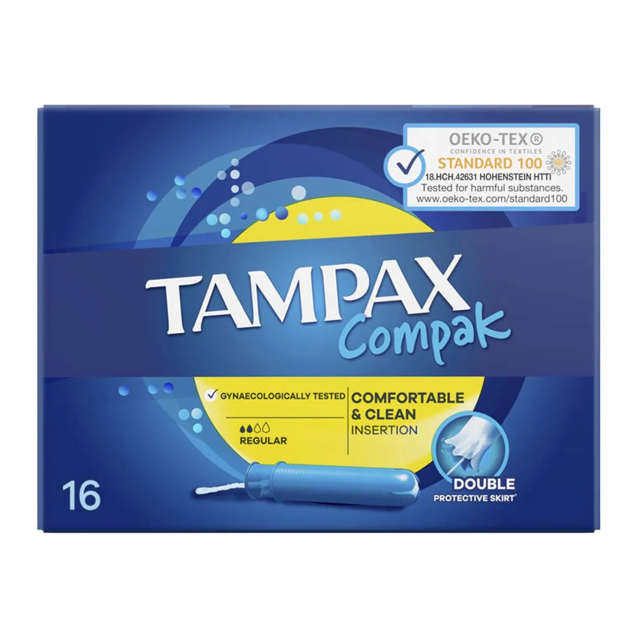 Тампони Tampax Compak Regular з аплікатором №16