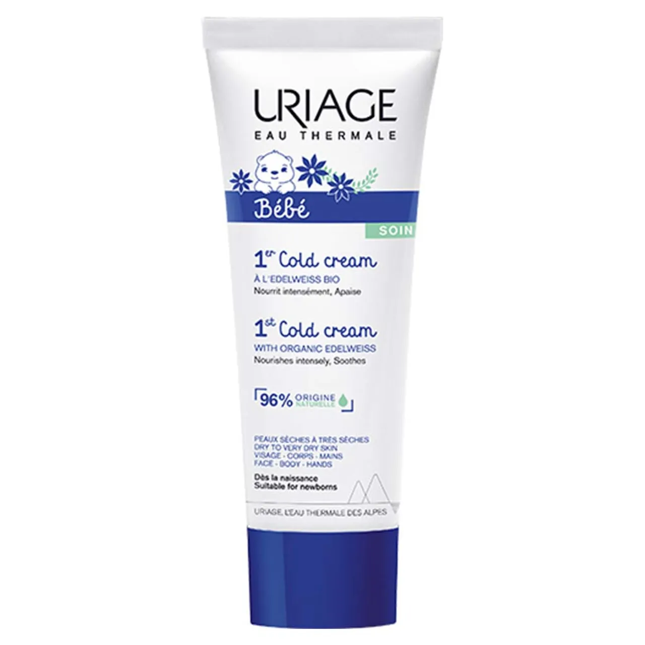 Uriage Bebe Урьяж Бебе 1-й колд крем cold cream для захисту і живлення шкіри 75мл туба Lab. Dermat.d'Uriaqe