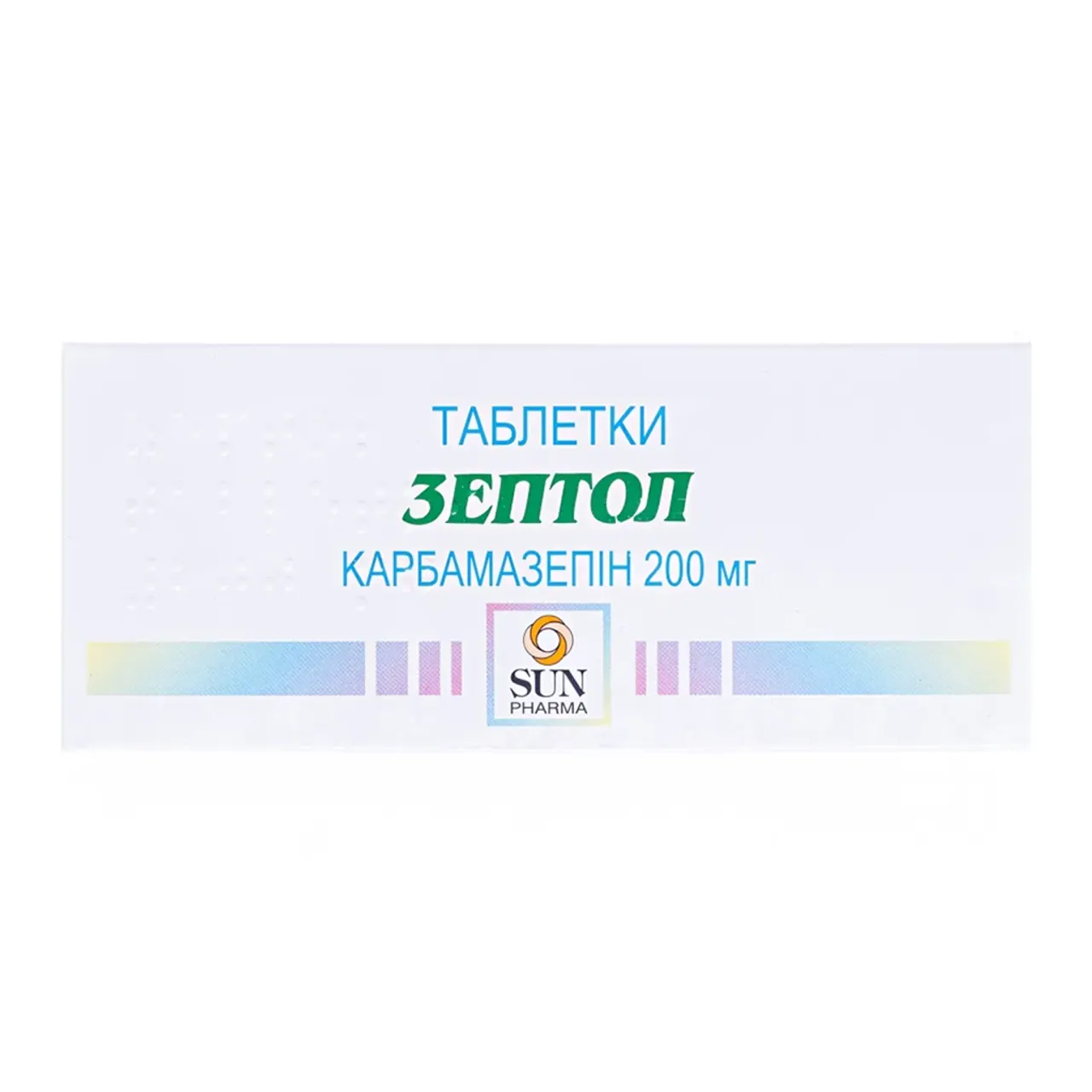 Фото товару «Зептол таблетки 200мг №100 (10х10) стрипи» №1