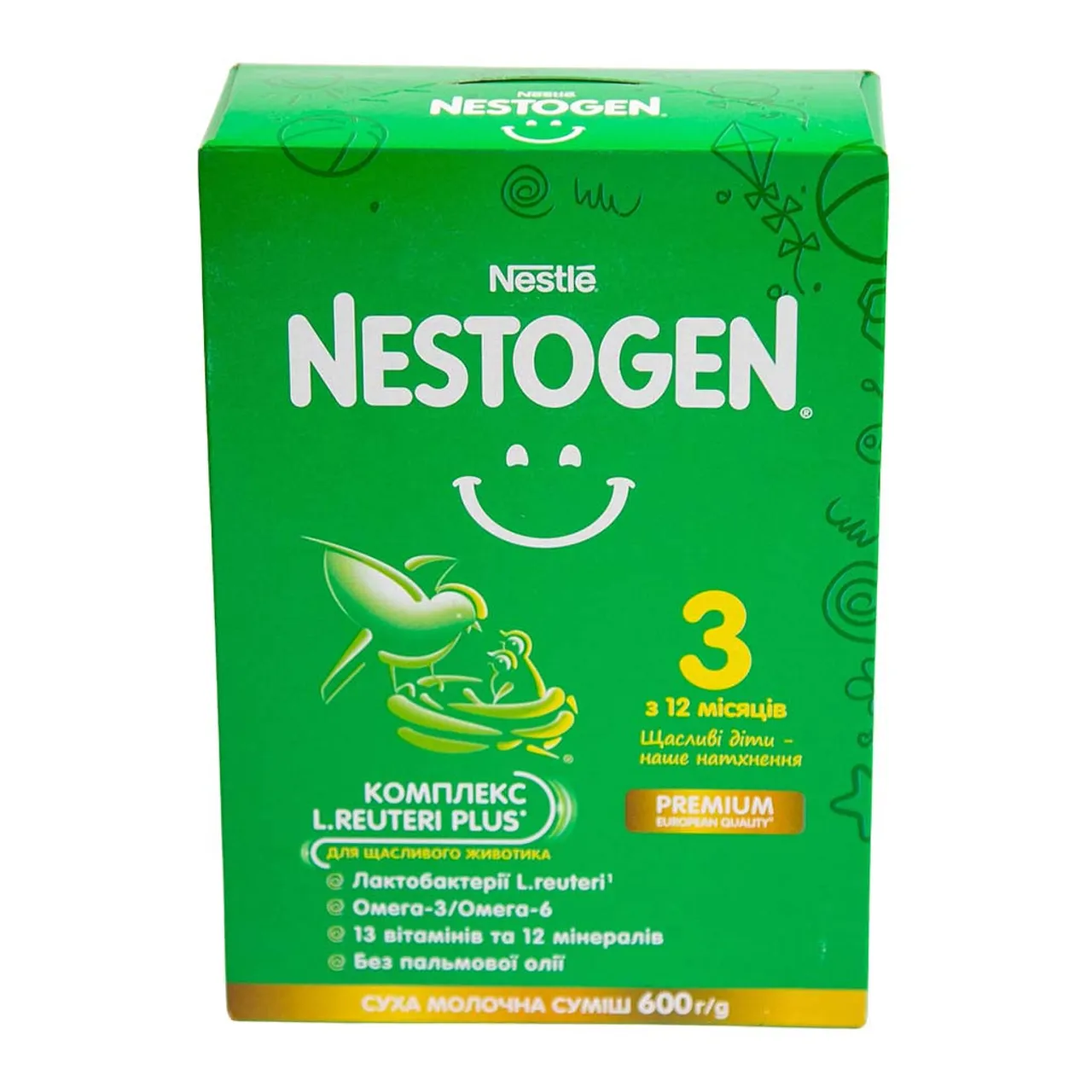 Nestogen Нестожен 3 дитяча суміш суха молочна з лактобактеріями L. Reuteri 600г Nestle France Нестле