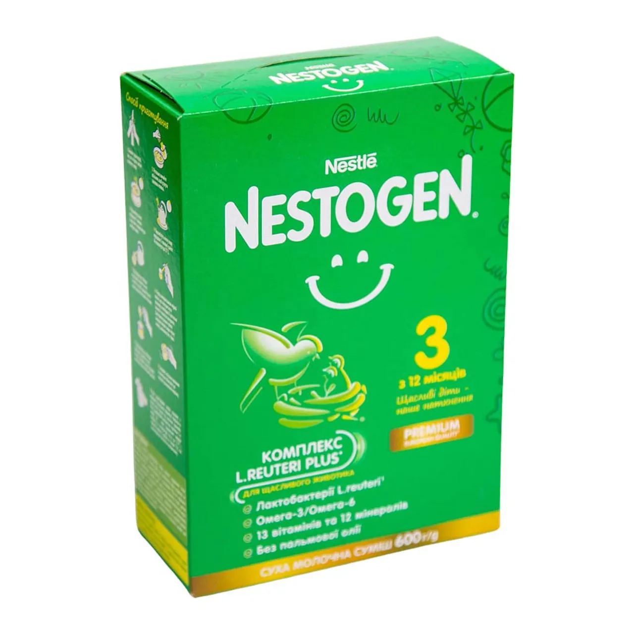 Nestogen Нестожен 3 дитяча суміш суха молочна з лактобактеріями L. Reuteri 600г Nestle France Нестле