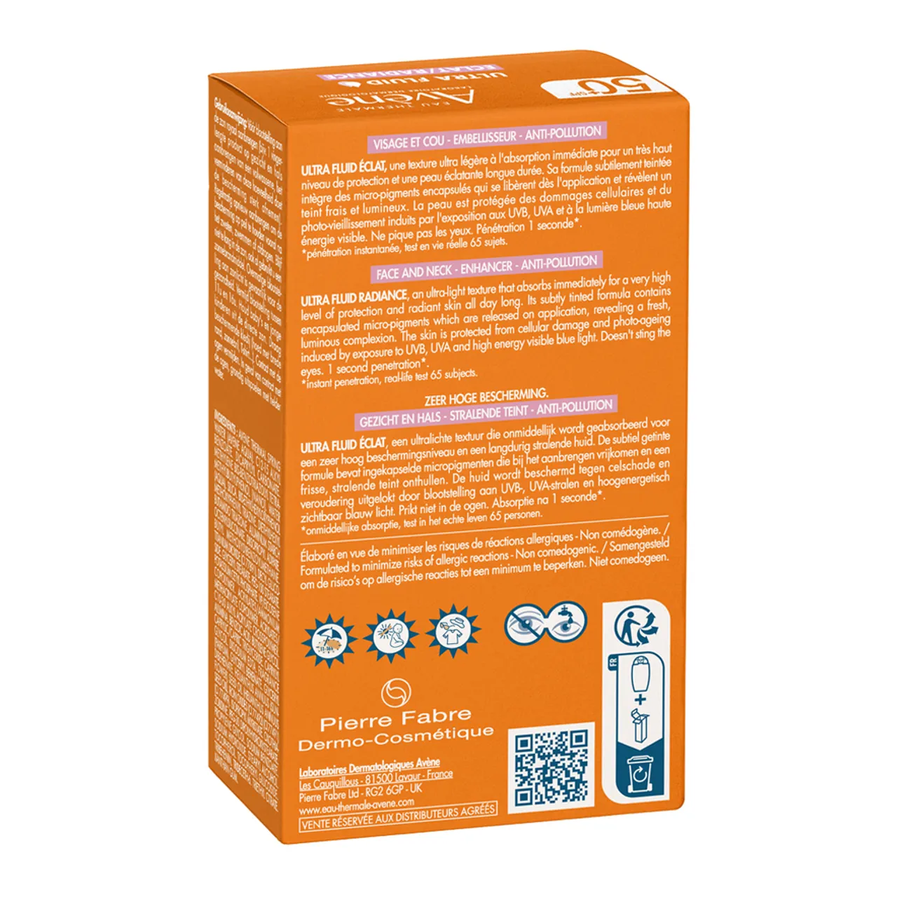 Фото товару «Ультра-флюїд для обличчя Avene Radiance SPF50+ сонцезахисний 50мл флакон» №4