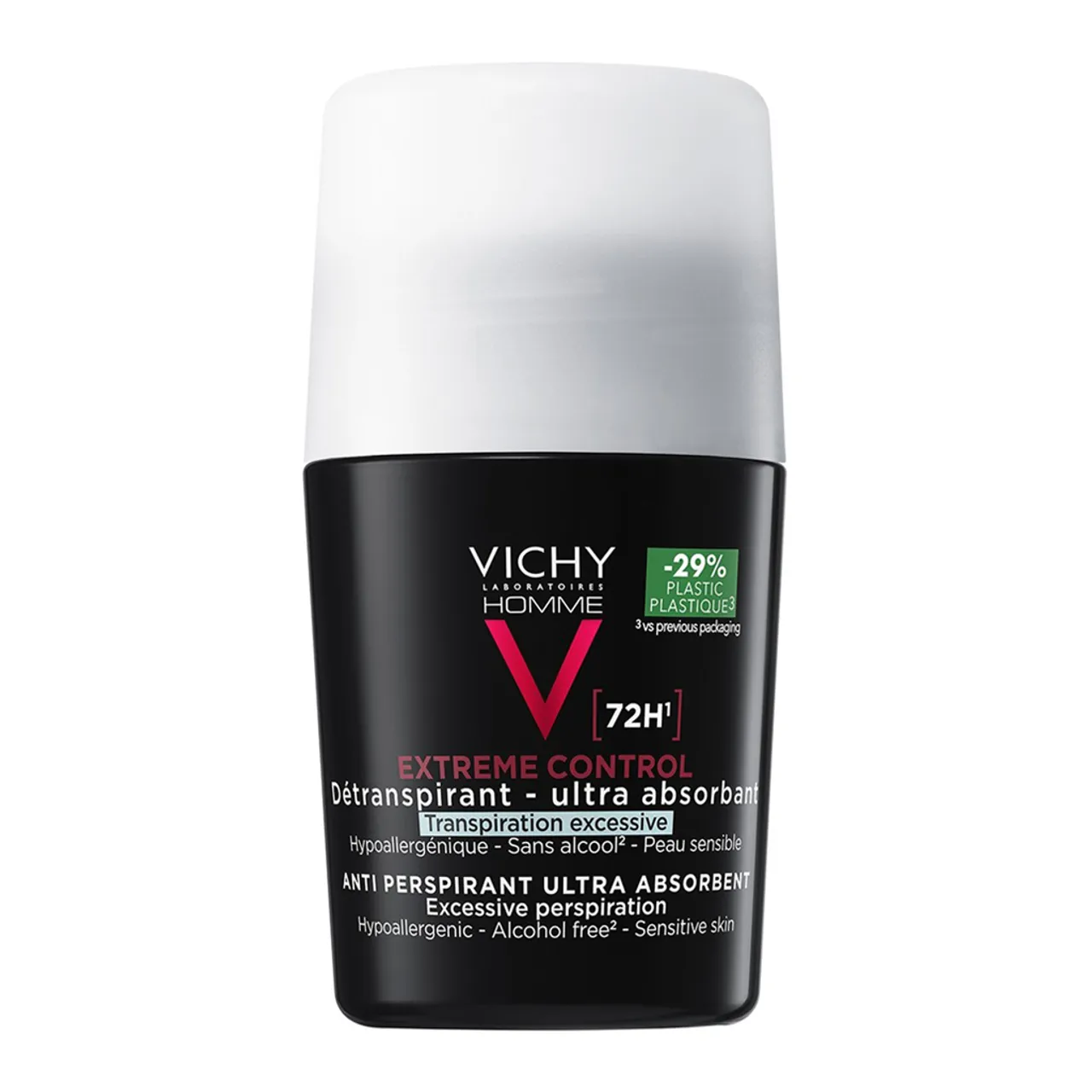 Фото товару «Набір дезодорантів Vichy кулькових (чоловічий 72 години захисту 50мл + жіночий 48 годин захисту 50мл)» №2