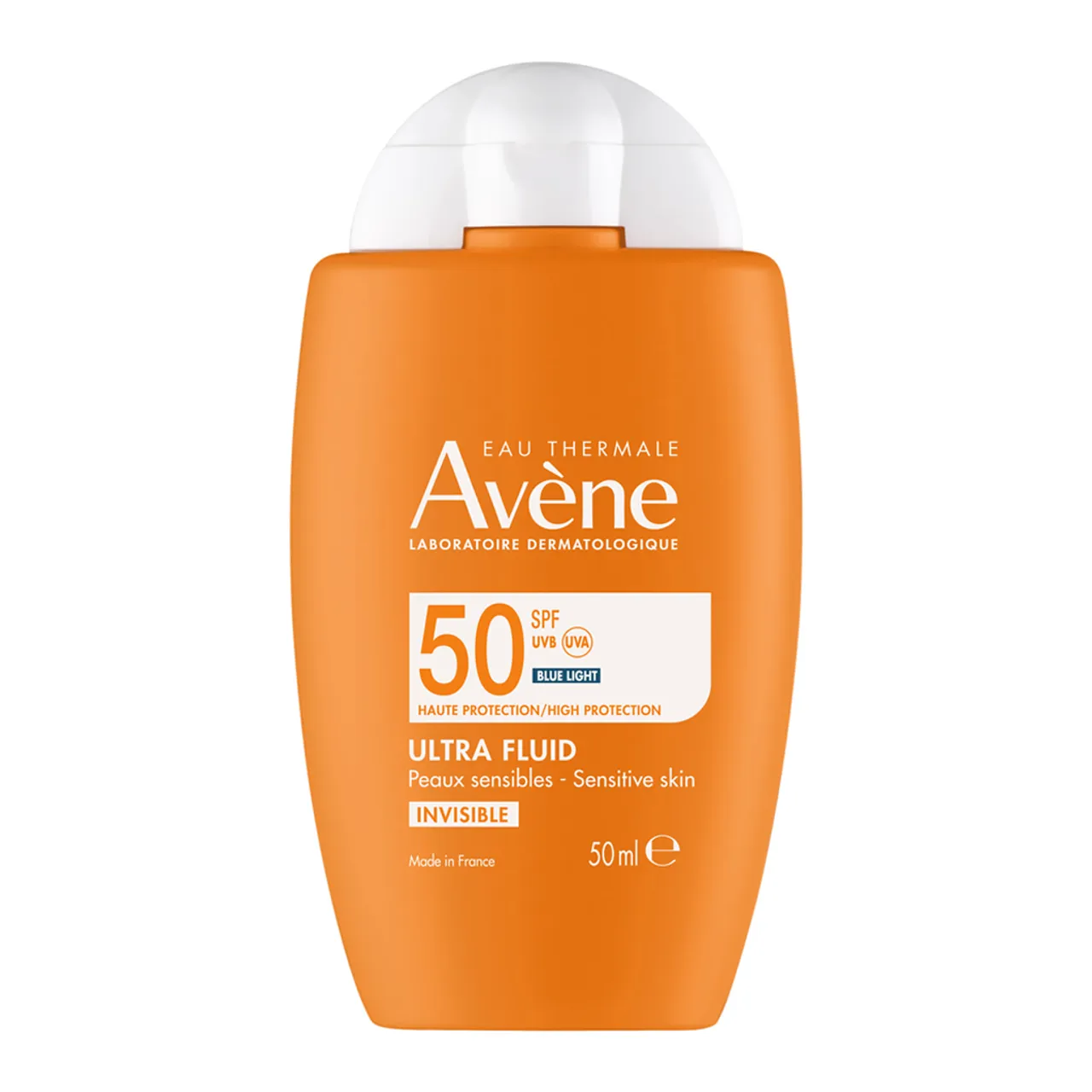 Фото товару «Ультра-флюїд для обличчя Avene Invisible SPF50 сонцезахисний для чутливої шкіри 50мл флакон» №1