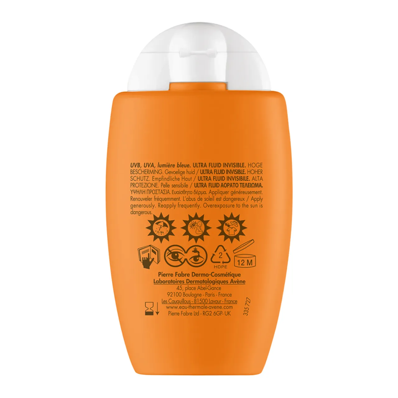 Фото товару «Ультра-флюїд для обличчя Avene Invisible SPF50 сонцезахисний для чутливої шкіри 50мл флакон» №2