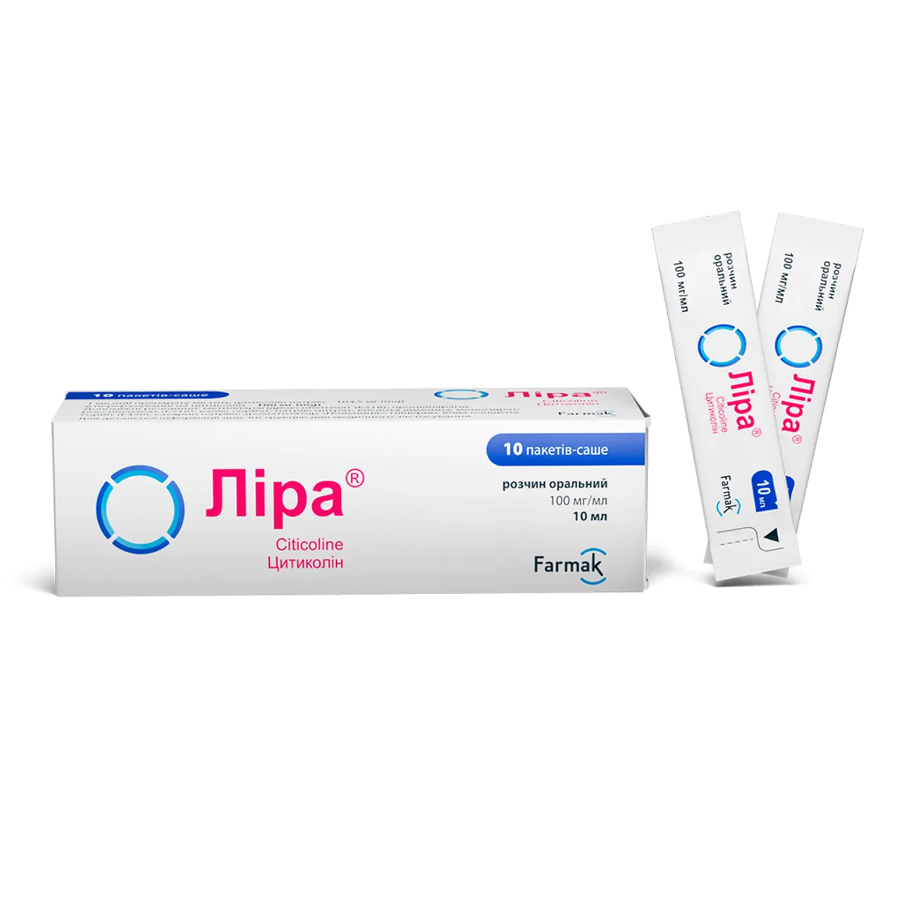 Фото товару «Ліра розчин оральний 100мг/мл 10мл №10 пакет-саше» №2