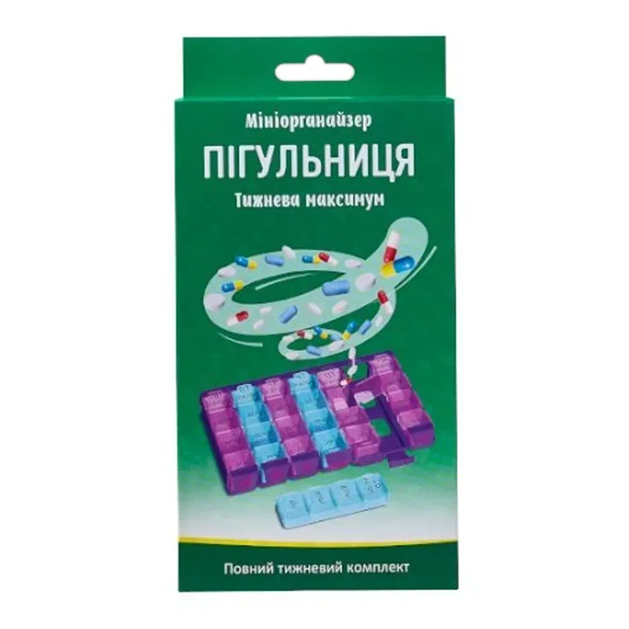 Фото товару «Органайзер для таблеток РД-Пласт Максимум (тиждень)» №1