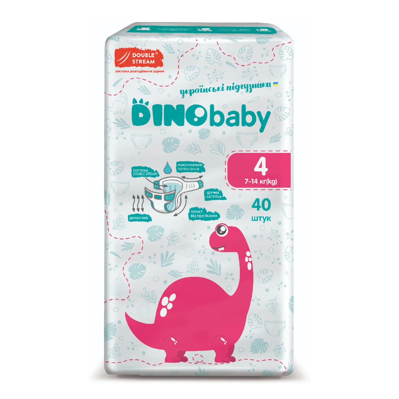 Фото товару «Підгузки Dino Baby 4 (7-14кг) №40» №2