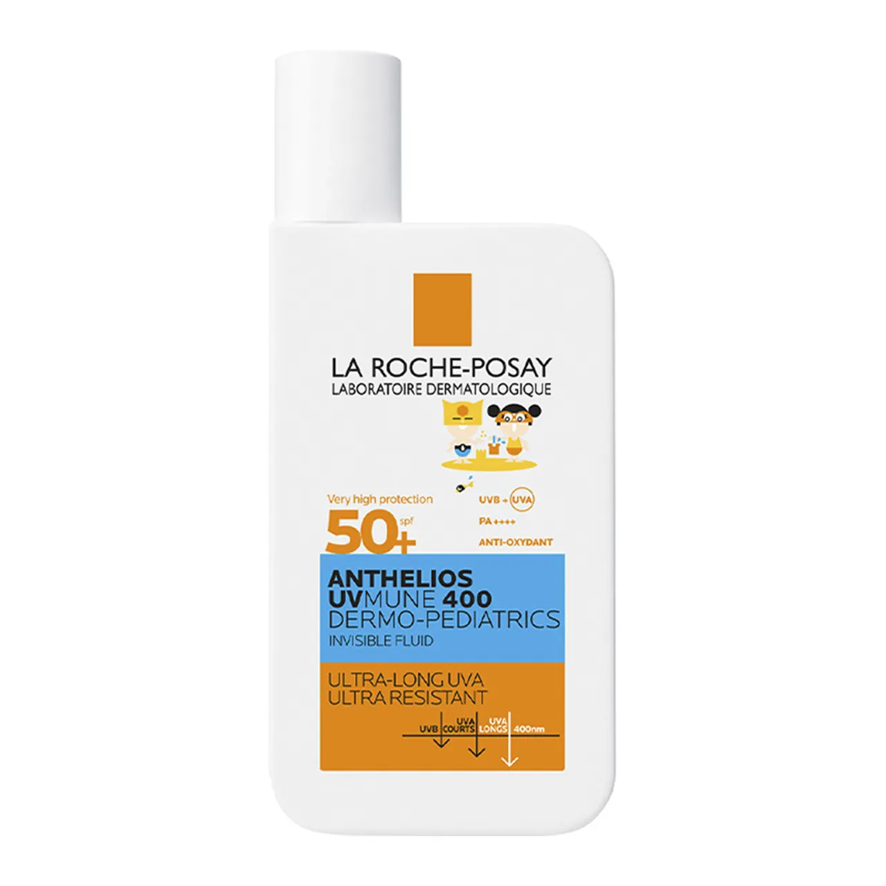 Фото товару «Флюїд сонцезахисний La Roche-Posay Anthelios UVMune 400 Dermo-Pediatrics SPF50+ для дітей для чутливої та схильної до подразень шкіри 50мл флакон» №1