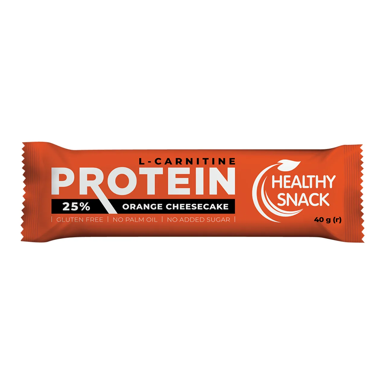 Фото товару «Батончик Healthy Snack протеїновий з карнітином зі смаком апельсинового чизкейку  40г» №1