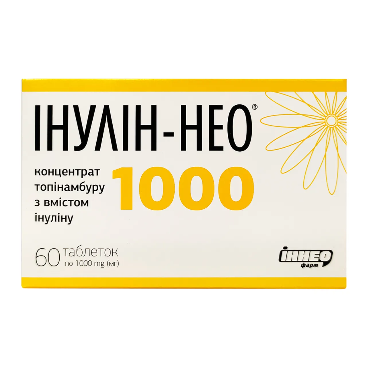Фото товару «Інулін-Нео 1000 таблетки №60 (15х4) блістери» №1