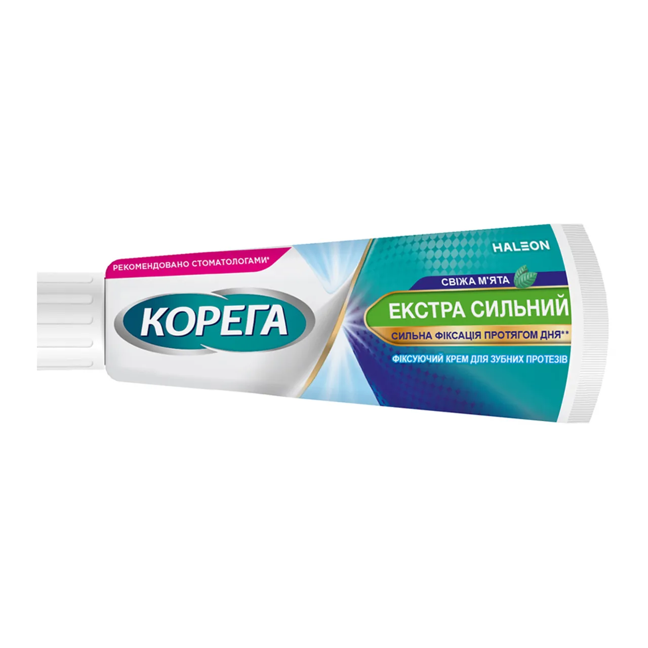 Фото товару «Крем Корега Екстра Сильний для фіксації зубних протезів зі свіжим смаком 40г туба» №5