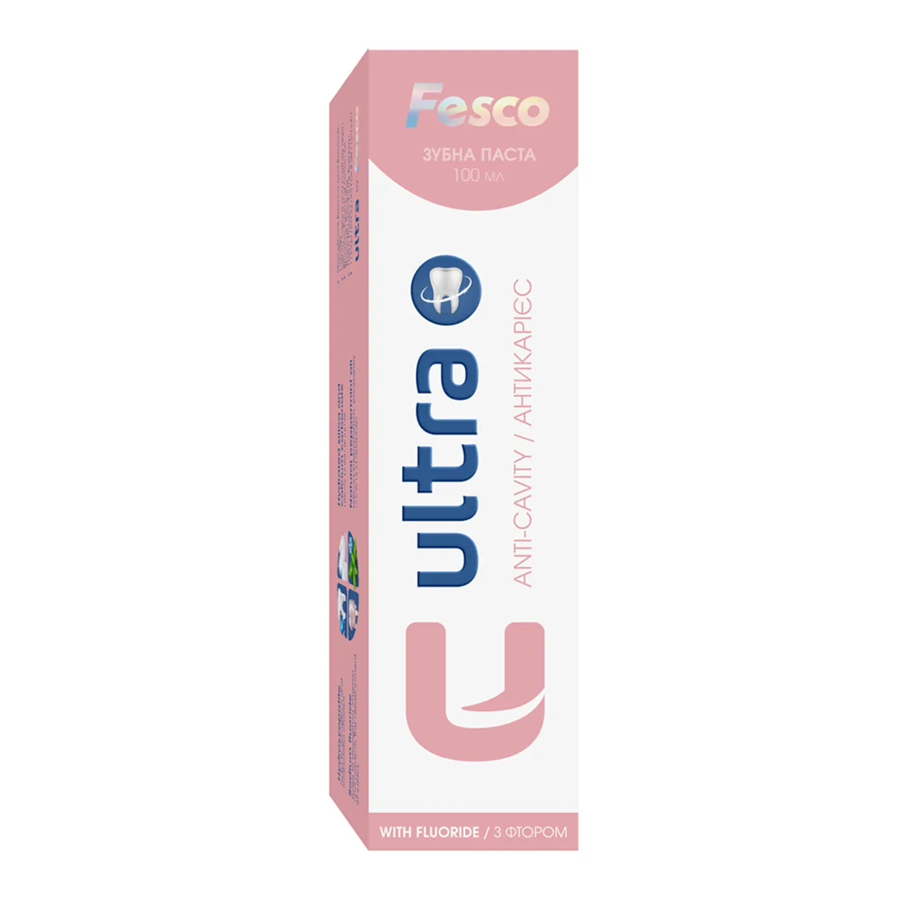 Фото товару «Зубна паста Fesco Ultra Антикарієс 100мл туба» №2