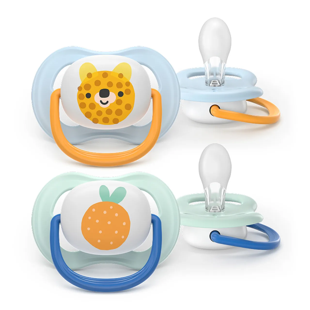 Фото товару «Пустушка Philips Avent Ultra Air SCF080/23 для хлопчиків 0-6 місяців, 2 штуки» №1