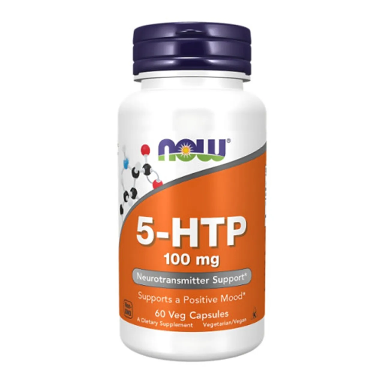 Фото товару «NOW 5-HTP капсули 100мг №60 флакон» №1
