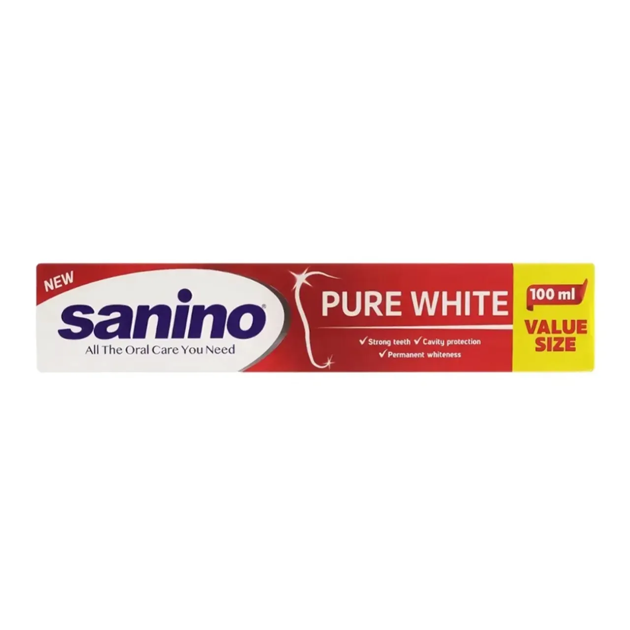 Фото товару «Зубна паста Sanino Pure White Відбілювальна 50мл туба» №1