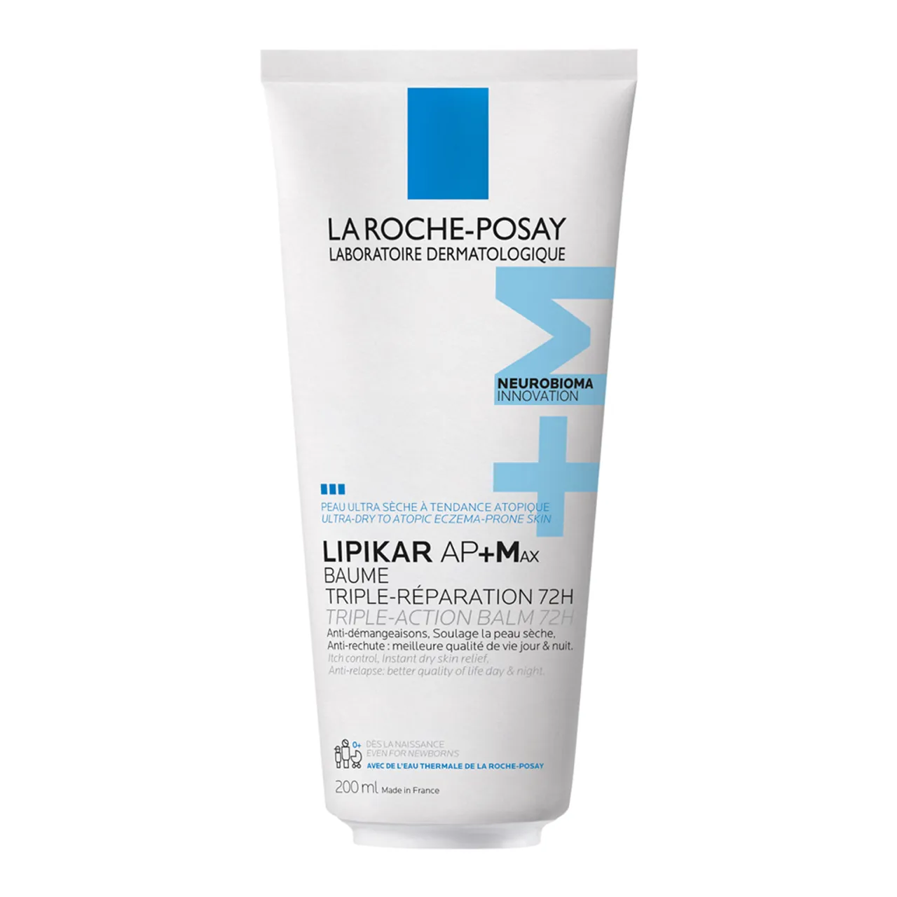 Фото товару «Бальзам La Roche-Posay Lipikar AP+Max для сухої та атопічної шкіри дітей і дорослих 200мл туба» №1