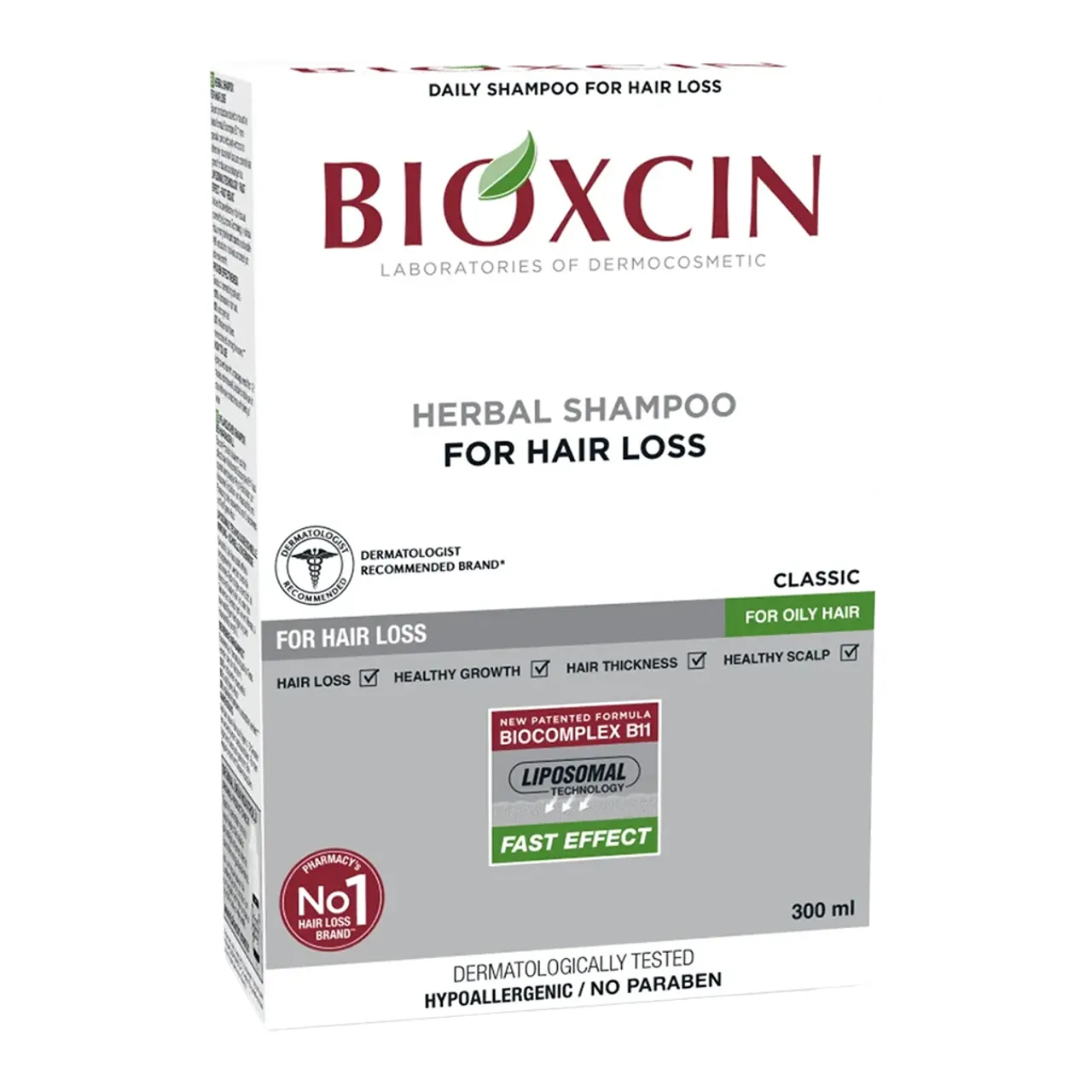 Фото товару «Шампунь Bioxсin при випадінні для жирного типу волосся 300мл флакон» №1