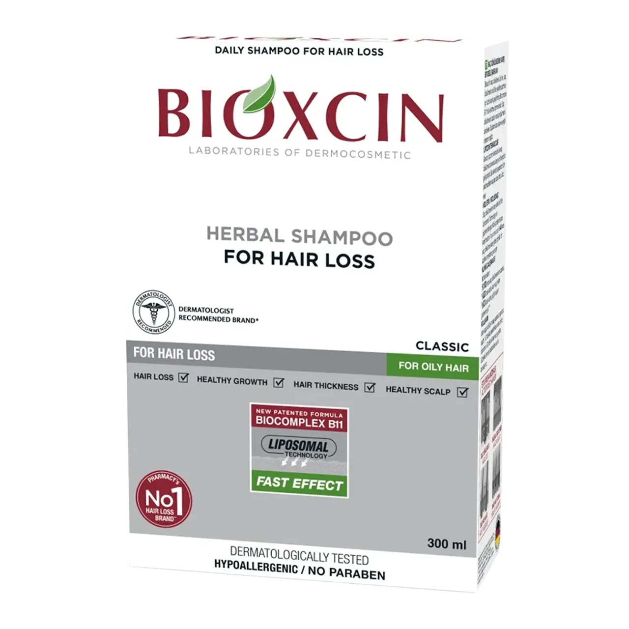 Фото товару «Шампунь Bioxсin при випадінні для жирного типу волосся 300мл флакон» №3