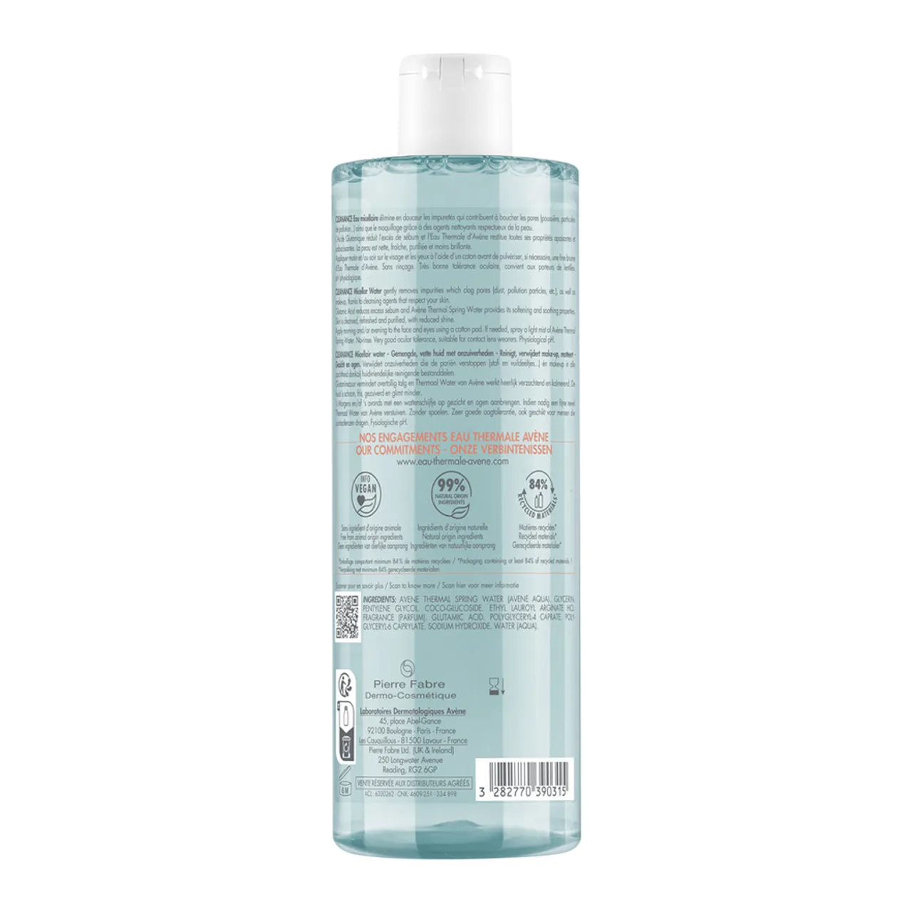 Фото товару «Міцелярна вода Avene Cleanance для комбінованої, жирної та схильної до акне шкіри 400мл флакон» №2