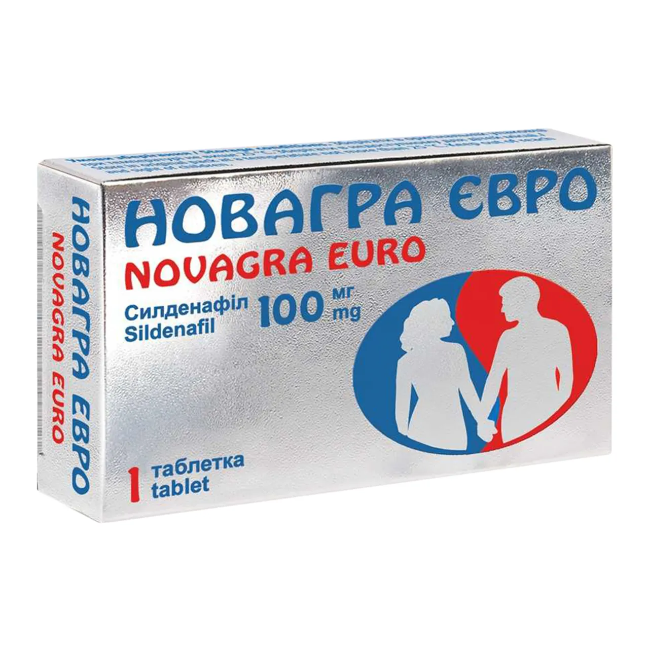 Новагра Євро таблетки вкриті оболонкою 100мг №1 Unique Pharmaceutical Laboratories