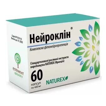 Нейроклін капсули 400мг №60 (10х6) блістер Елемент здоров'я ТОВ