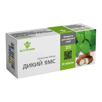 Фото товару «Дикий Ямс таблетки №30 (10х3) блістери»