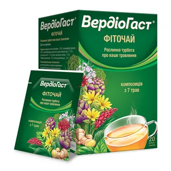 Вердіогаст фіточай 1,5г №20 фільтр-пакет Ліктрави