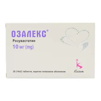 Озалекс таблетки вкриті оболонкою 10мг №28 (14х2) блістер Кусум Фарм
