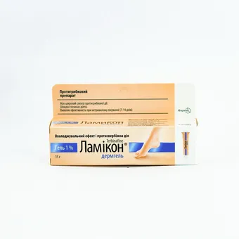 Фото товару «Ламікон дермгель гель 1% 15г туба»