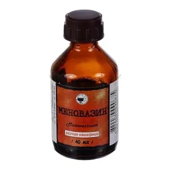 Меновазин розчин нашкірний спиртовий 40мл флакон Фармацевтична фабрика ДКП