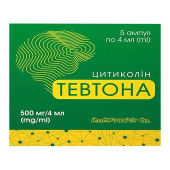 Фото товару «Тевтона розчин для ін'єкцій 500мг/4мл 4мл №5 ампули»