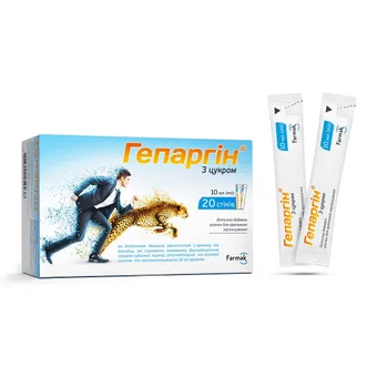 Фото товару «Гепаргін розчин оральний 10мл №20 стіки»