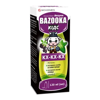 Базука Кідс еліксир 120мл флакон