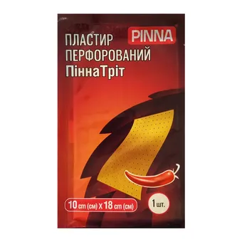 Фото товару «Пластир перцевий PinnaTreat перфорований 10см х 18см, 1 штука»