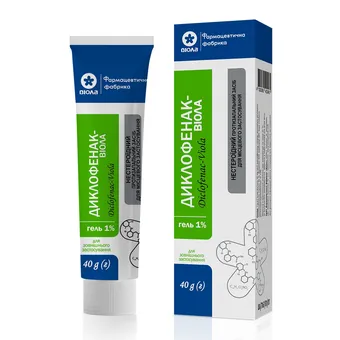 Фото товару «Диклофенак-Віола гель 1% 40г туба»