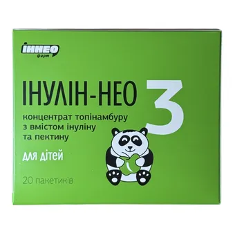 Фото товару «Інулін-Нео 3 Для Дітей порошок для орального розчину зі смаком яблука 4г №20 саше»