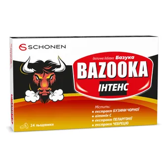 Базука Інтенс льодяники №24 (12х2) блістер