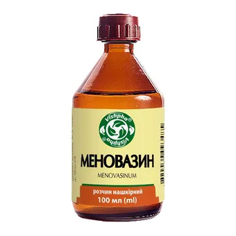 Фото товару «Меновазин-Вішфа розчин нашкірний спиртовий 100мл флакон»