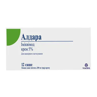 Фото товару «Алдара крем 5% 250мг №12 саше»