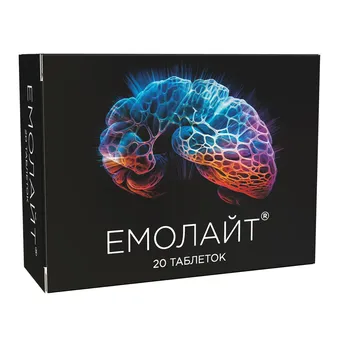 Фото товару «Емолайт таблетки 250мг №20 (10х2) блістери»